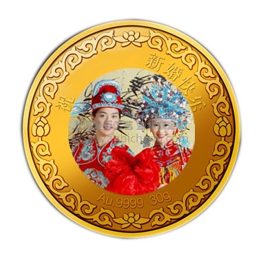 結(jié)婚紀(jì)念金章定制